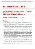 Solution Manual For Business Driven Information Systems 7th Edition by Paige Baltzan