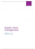 Uitgebreide samenvatting Supply Chain Management (examenresultaat: 14/20)