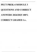 PECT PREK-4 MODULE 3 QUESTIONS AND CORRECT ANSWERS 2024&sol;2025 100&percnt; CORRECT GRADED A&plus;&period; 
