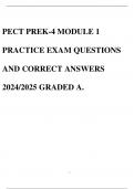 PECT PREK-4 MODULE 1 PRACTICE EXAM QUESTIONS AND CORRECT ANSWERS 2024&sol;2025 GRADED A&period;