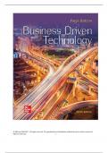 Instructor Solution Manual For  Business Driven Technology, 10th Edition Paige Baltzan