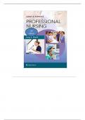 Leddy & Pepper’s Professional Nursing 10th Edition Hood Test Bank ISBN : 9781496351364