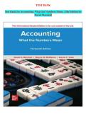 TEST BANK Accounting&colon; What the Numbers Mean&comma; 13th Edition by David Marshall&vert;