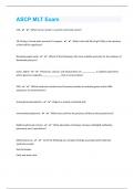 ASCP MLT 139 Exam Questions And Answers