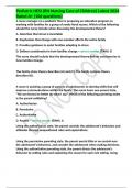 Pediatric HESI &lpar;RN Nursing Care of Children&rpar; Latest 2024 Rated A&plus; &lpar;106 questions&rpar;