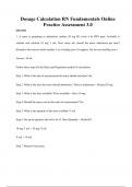 Dosage Calculation RN Fundamentals Online Practice Assessment 3&period;0