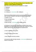Pediatric Nursing HESI Remediation Exam Questions and answers&comma; Latest Update&period;&lbrack;Graded A&plus;&rsqb; 