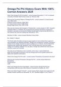 Omega Psi Phi History Exam With 100&percnt; Correct Answers 2024