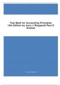 Test Bank for Accounting Principles 14th Edition by Jerry J Weygandt Paul D Kimmel