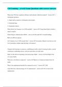 CM Training &ndash; AAAE Exam Questions with correct Answers