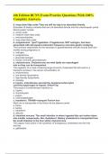 4th Edition BCNS Exam Practice Questions With 100&percnt; Complete Answers&period;