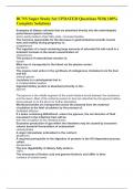 BCNS Super Study Set UPDATED Questions With 100&percnt; Complete Solutions