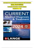 TEST BANK For Current Medical Diagnosis And Treatment 2024, 63rd Edition By Maxine Papadakis, Stephen Mcphee, Verified Chapters 1 - 42, Complete Newest Version