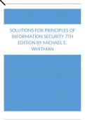 Solutions For Principles of Information Security 7th Edition by Michael E. Whitman.docx