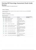 Nursing 509 Neurology Assessment Study Guide Review