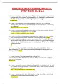 ATI NUTRITION PROCTORED EXAM 2023 &ndash; STUDY GUIDE 80&plus; Q & 