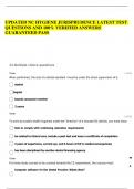 UPDATED NC HYGIENE JURISPRUDENCE LATEST TEST QUESTIONS AND 100&percnt; VERIFIED ANSWERS GUARANTEED PASS