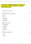 UPDATED NC JURISPRUDENCE LATEST TEST 5 QUESTIONS AND 100&percnt; VERIFIED ANSWERS GUARANTEED PASS