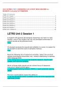 ALL LETRS UNIT 2 SESSIONS 1-8 LATEST 2024 GRADED A&plus; SESSION 1&comma;2&comma;3&comma;4&comma;5&comma;6&comma;7&comma;8 VERIFIED