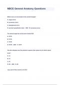 NBCE General Anatomy  EXAM QUESTIONS & ANSWERS 2024 &lpar; A&plus; GRADED 100 &percnt; VERIFIED&rpar;