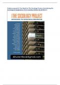 Solution manual & Test Bank for The Sociology Project: Introducing the  Sociological Imagination, First Canadian Edition By Jeff Manza