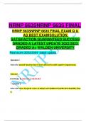NRNP 6635NRNP 6635 FINAL NRNP 6635NRNP 6635 FINAL EXAM Q & AS BEST EXAM SOLUTION