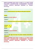 NRNP 6635NRNP 6635 FINAL EXAM Q & As BEST EXAM SOLUTION SATISFACTION GUARANTEED SUCCESS LATEST UPDATE 2022&sol;2023 GRADED A&plus; Walden University 