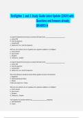 FireFighter 1 and 2 Study Guide Latest Update &lpar;2024&rpar; with Questions and Answers already GRADED A