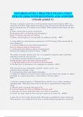 NGN HESI LEVEL 1 PRACTICE EXAM LATEST UPDATE &lpar;2024&rpar; WITH QUESTIONS AND ANSWERS &lpar;Already graded A&rpar;