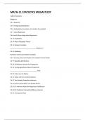 MATH-11 STATISTICS MEGASTUDY Download To Score An A&plus;