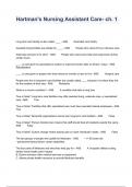 Hartman's Nursing Assistant Care- ch&period; 1