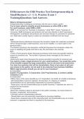 ESB&lpar;Answers for ESB Practice Test Entrepreneurship & Small Business v&period;2 - U&period;S&period; Practice Exam 1 Training&rpar;Questions And Answers&period;