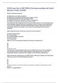 ESB Exam One &lpar;GMETRIX&rpar;&lpar; Entrepreneurship and Small Business Study Set&rpar;2023