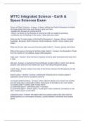 MTTC Integrated Science - Earth & Space Sciences Exam
