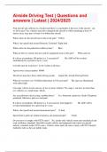 Airside Driving Test &vert; Questions and answers &vert; Latest &vert; 2024&sol;2025
