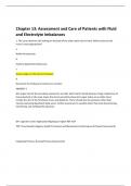 Chapter 13&colon; Assessment and Care of Patients with Fluid and Electrolyte Imbalances Graded A&plus;