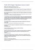 NASM - BCS Chapter 7 Questions & Answers Latest&excl;&excl;