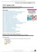 TEST BANK FOR Wong's Essentials of Pediatric Nursing 11th Edition Authors: Marilyn J. Hockenberry, David Wilson Cheryl C Rodgers