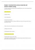 chapter 1-test bank 21st century maternity and women&rsquo;s health nursing&period; Score An A&plus;