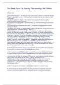 Test Bank Focus On Nursing Pharmacology 8th Edition - Chapter 1&2