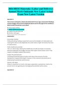 2024 HESI Maternity (Labor and Delivery) Samuel Merit Oaklands New Latest Actual  Exam New Latest Version