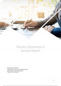 Business Economics 2  -  Annual Report of Virtual Tourism Company  -  International Tourism Management