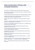 Osha Construction 10 Exam with Complete Solutions&excl;