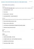 NR 228 NUTRITION, HEALTH & WELLNESS EXAM 1 STUDY GUIDE QUESTIONS WITH CORRECT ANSWERS
