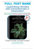 Test Bank For Campbell Biology 9th Edition By Jane B. Reece, Lisa A. Urry 9780321558237 All Chapters .