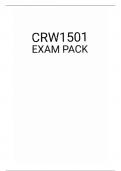 CRW1501 EXAM PACK 2024
