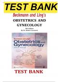 Test Bank for Beckmann and Ling’s Obstetrics and Gynecology, 8th Edition by Dr. Robert Casanova, Complete 