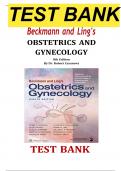 Test Bank for Beckmann and Ling&rsquo;s Obstetrics and Gynecology&comma; 8th Edition by Dr&period; Robert Casanova&comma; Complete 