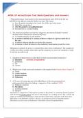 APEA 3P Actual Exam Test Bank Questions and Answers