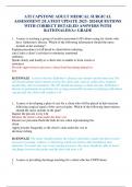 ATI CAPSTONE ADULT MEDICAL SURGICAL ASSESSMENT 2&sol;LATEST UPDATE 2023- 2024&sol;QUESTIONS WITH CORRECT DETAILED ANSWERS WITH RATIONALES&sol;A&plus; GRADE